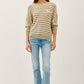 Waffle Knit Stripe Sweater