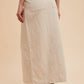 Cotton Linen Split Seam Maxi Skirt