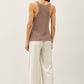 Lightweight, Knit Racerback V-Neck Tank