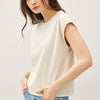 BASIC ACID WASH CAPPED SLEEVE TEE
