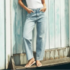 BLUE by ARTEMIS HIGH RISE  BARREL JEANS