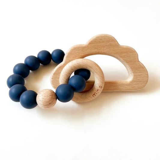 Silicone and Beech Wood Teethers