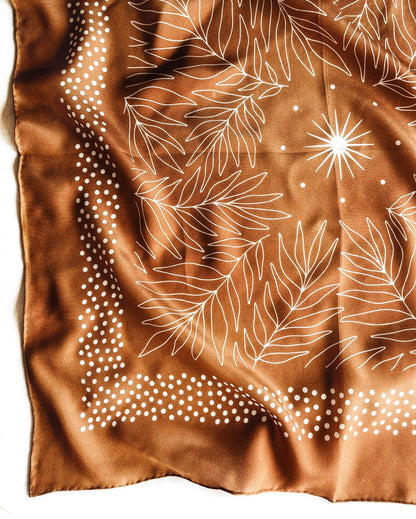 100% Silk Bandana Scarf