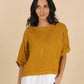 Linen Boatneck Blouse