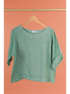 Linen Boatneck Blouse