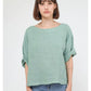 Linen Boatneck Blouse