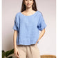 Linen Boatneck Blouse