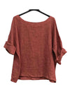 Linen Boatneck Blouse