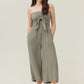 Tie Front Gauze Jumpsuit