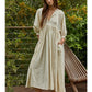 Long Sleeve Flare Maxi Dress