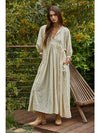 Long Sleeve Flare Maxi Dress