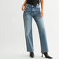 Loose Low Rise Stretch Straight Jeans