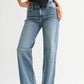 Loose Low Rise Stretch Straight Jeans