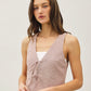 Pinstripe Cotton Vest