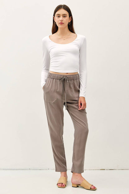 Tapered Tencel Pants