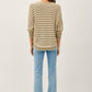 Waffle Knit Stripe Sweater