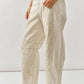 Embroidered Barrel Pants
