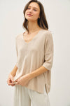Relaxed Half Sleeve Sweater