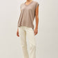Modal Buttery Dolman Sleeve V-Neck Top