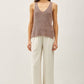 Lightweight, Knit Racerback V-Neck Tank