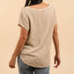 Cotton-linen blend t-shirt
