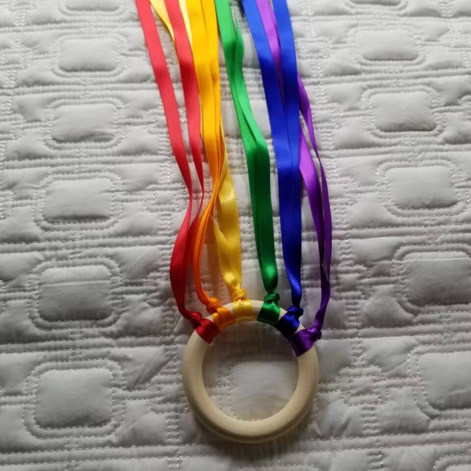 Rainbow Ribbons DIY Hand Kite Kit