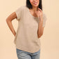 Cotton-linen blend t-shirt