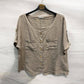 Button Blouse 100% Linen