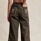 Floral Embroidered Cropped Wide-Leg Pants