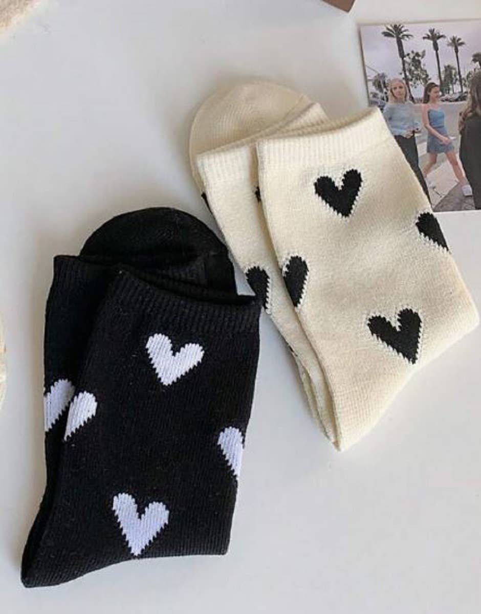 Heart Pattern Socks