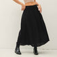SMOCKED WAIST CIRCLE FULL SKIRT