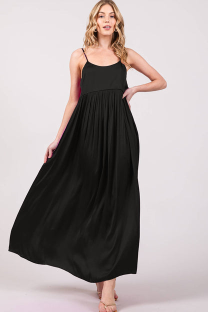 Satin Tie-back Dress