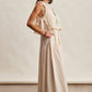 Embroidered Lace Vest & Sleeveless Midi Dress Set