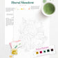 Floral Meadows watercolor painting kit