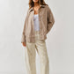 EMBROIDERED COTTON BARREL PANTS