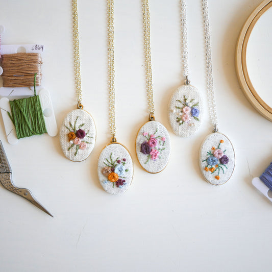 Private Group Class - Embroidered Necklace Class