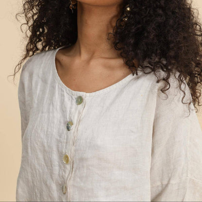 100% linen top