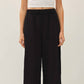 Linen Blend Cropped Pants