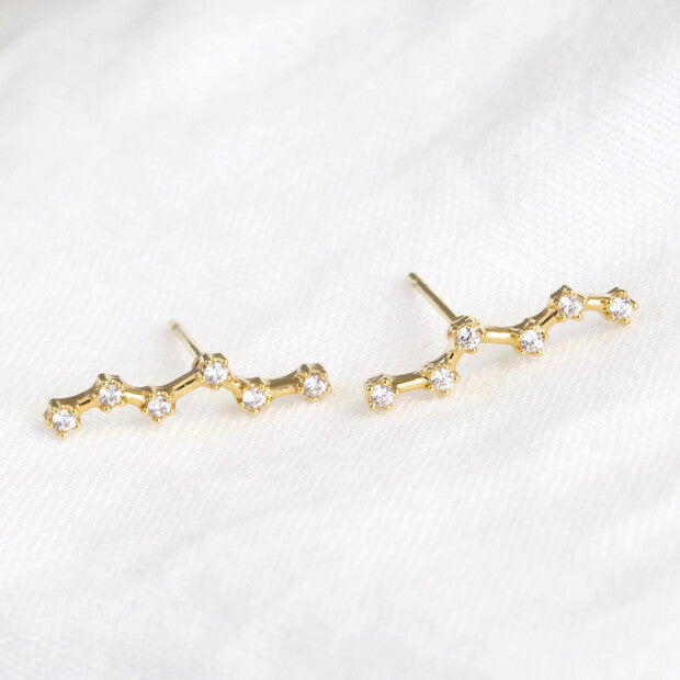 Gold Constellation Stud Earrings