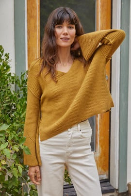 Flared Sleeve Sweater