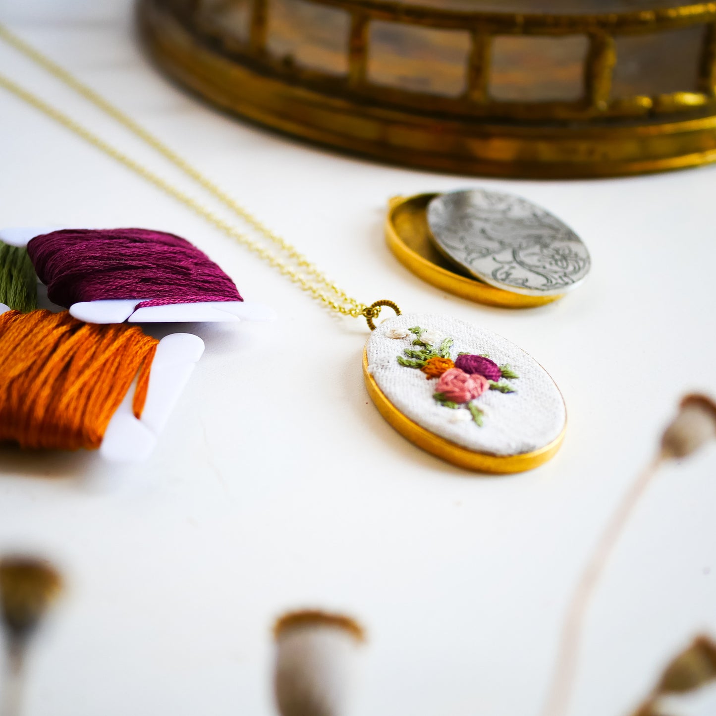 Embroidered Necklace Class
