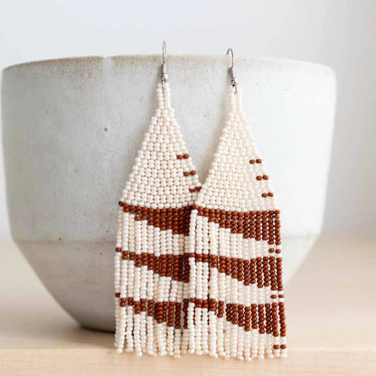 Beaded Fringe Earrings