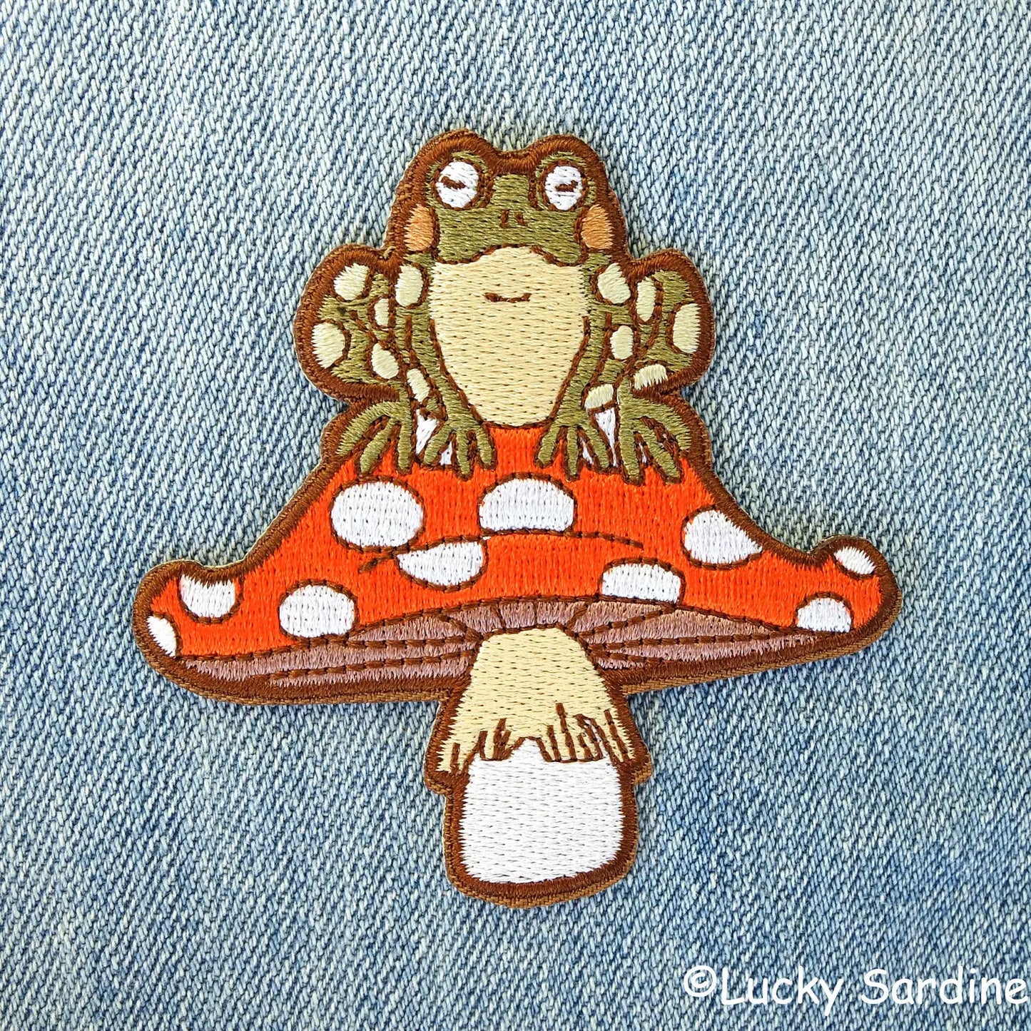 Lucky Sardine Embroidered Patch