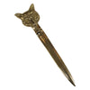 Solid Brass Fox Head Letter Opener