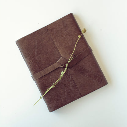 8x10 Unlined Leather Notebook