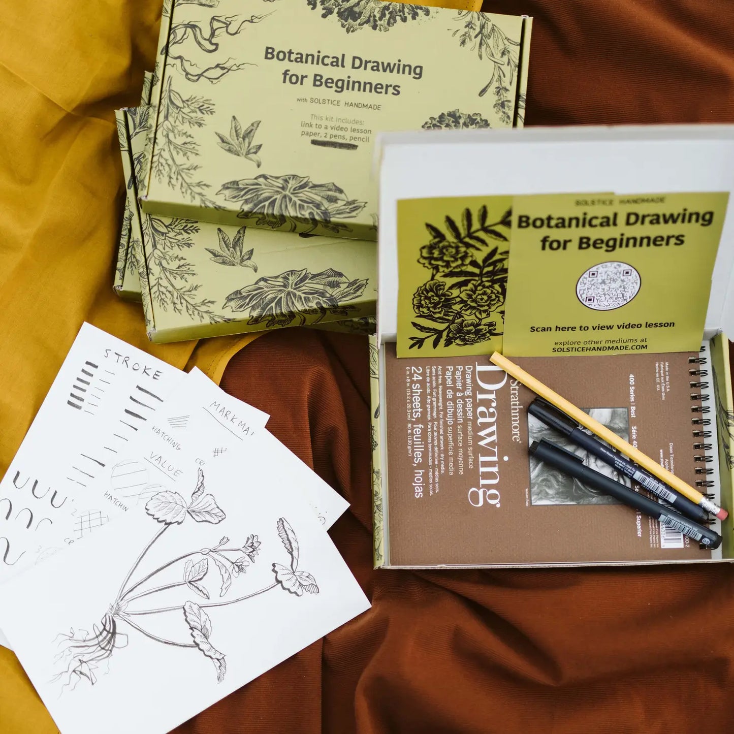 Beginner's Botanical Drawing Art Kit
