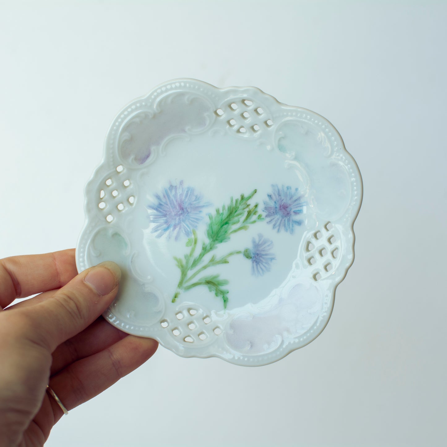 Vintage Floral Jewelry trays