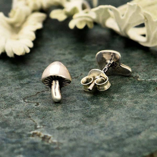 Mushroom Post Earrings