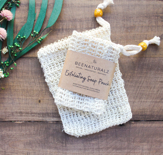 Natural Exfoliating Soap Pouch