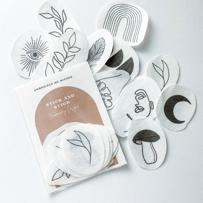 Embroider Me Wicked Stick and Stitch Packs